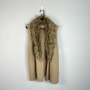 Show Me Your MuMu Tan Faux Fur Vest